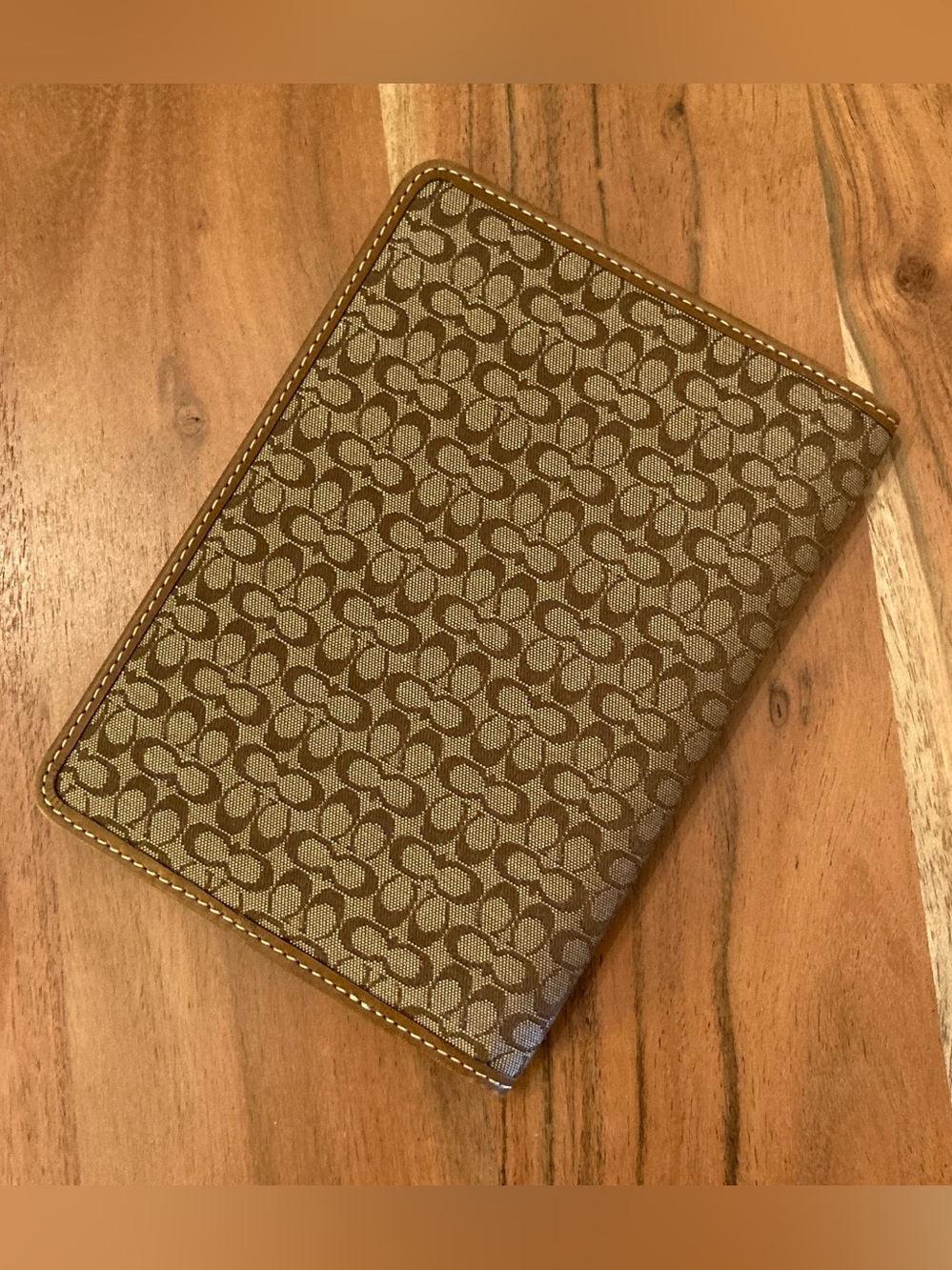 Vintage COACH Brown Tan y2k Signature Canvas Album Photo Book / Planner - Picture 2 of 14